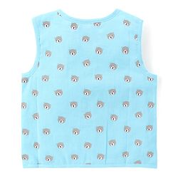 Babyhug 100% Cotton Woven Sleeveless Front Open Jhablas With Stripes & Animal Prints Pack of 5 - Multicolour