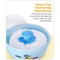 Babyhug Disney Mickey Mouse Soft Powder Puff - Blue