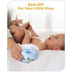 Babyhug Disney Mickey Mouse Soft Powder Puff - Blue