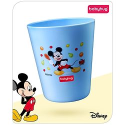 Babyhug Disney Mickey Mouse Tumbler Cup| Food Grade Material| Lightweight & Sturdy| Dishwasher Safe| For Hot & Cold Beverages| BPA Free Blue - 180 ml