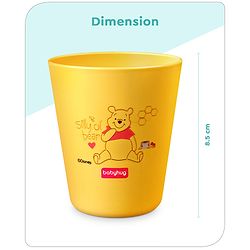 Babyhug Disney Mickey Mouse Tumbler Cup| Food Grade Material| Lightweight & Sturdy| Dishwasher Safe| For Hot & Cold Beverages| BPA Free Blue - 180 ml
