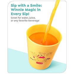 Babyhug Disney Mickey Mouse Tumbler Cup| Food Grade Material| Lightweight & Sturdy| Dishwasher Safe| For Hot & Cold Beverages| BPA Free Blue - 180 ml
