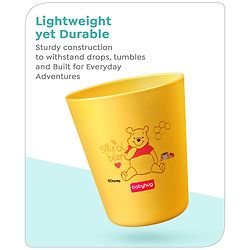 Babyhug Disney Mickey Mouse Tumbler Cup| Food Grade Material| Lightweight & Sturdy| Dishwasher Safe| For Hot & Cold Beverages| BPA Free Blue - 180 ml