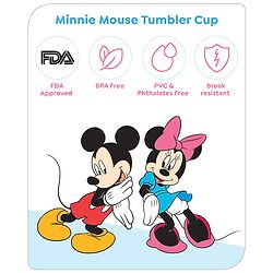 Babyhug Disney Mickey Mouse Tumbler Cup| Food Grade Material| Lightweight & Sturdy| Dishwasher Safe| For Hot & Cold Beverages| BPA Free Blue - 180 ml