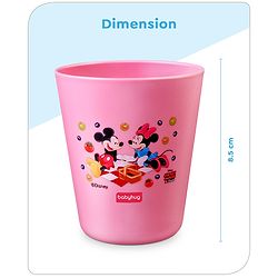 Babyhug Disney Mickey Mouse Tumbler Cup| Food Grade Material| Lightweight & Sturdy| Dishwasher Safe| For Hot & Cold Beverages| BPA Free Blue - 180 ml