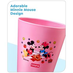Babyhug Disney Mickey Mouse Tumbler Cup| Food Grade Material| Lightweight & Sturdy| Dishwasher Safe| For Hot & Cold Beverages| BPA Free Blue - 180 ml