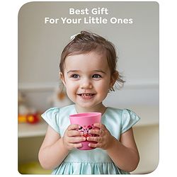 Babyhug Disney Mickey Mouse Tumbler Cup| Food Grade Material| Lightweight & Sturdy| Dishwasher Safe| For Hot & Cold Beverages| BPA Free Blue - 180 ml