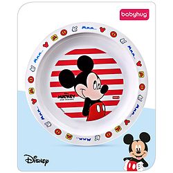 Babyhug Disney Mickey Mouse Printed Dish - Red