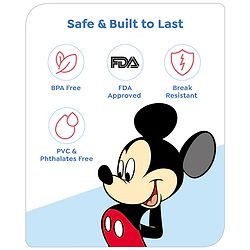 Babyhug Disney Mickey Mouse Printed Dish - Red