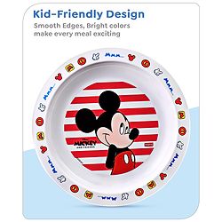 Babyhug Disney Mickey Mouse Printed Dish - Red