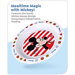 Babyhug Disney Mickey Mouse Printed Dish - Red