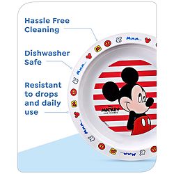 Babyhug Disney Mickey Mouse Printed Dish - Red