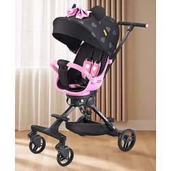 Babyhug Disney Stroller with playful Disney Themed Designs - Pink