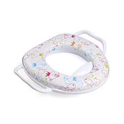 Babyhug Soft Cushioned Baby Potty Seat with Handle & Fish Print -  Pink