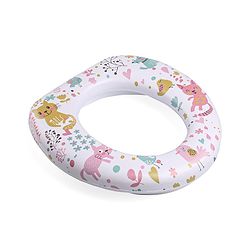 Babyhug Cushioned Potty Seat with Cat Print -  White