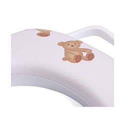 Babyhug Baby Potty Seat with Handle & Bear Print -  White