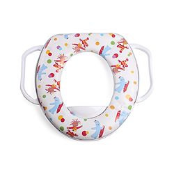 Babyhug Baby Potty Seat with Handle & Multicolour Print -  Blue & Red