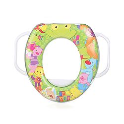 Babyhug Soft Cushioned Baby Potty Seat with Handle & Binnypoon - Green
