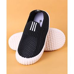 Cute Walk by Babyhug Slip On Striped Design Casual Shoes - Black