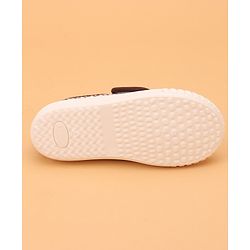 Cute Walk by Babyhug Velcro Closure Casual Shoes With Bow Applique - Coffee