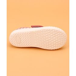 Cute Walk by Babyhug Velcro Closure Casual Shoes With Bow Applique - Pink