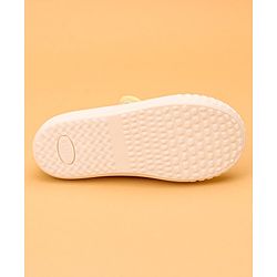 Cute Walk by Babyhug Casual Lace Up Shoes With Bow Applique - Yellow
