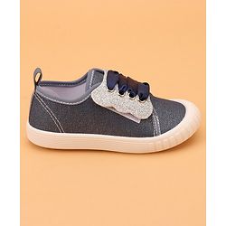 Cute Walk by Babyhug Slip On Glittery Casual Shoes - Navy Blue