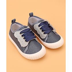 Cute Walk by Babyhug Slip On Glittery Casual Shoes - Navy Blue