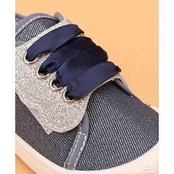 Cute Walk by Babyhug Slip On Glittery Casual Shoes - Navy Blue