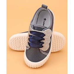 Cute Walk by Babyhug Slip On Glittery Casual Shoes - Navy Blue
