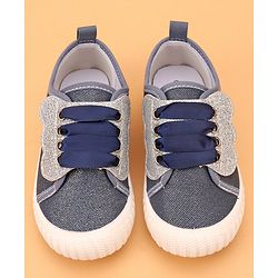 Cute Walk by Babyhug Slip On Glittery Casual Shoes - Navy Blue