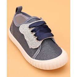 Cute Walk by Babyhug Slip On Glittery Casual Shoes - Navy Blue