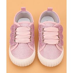 Cute Walk by Babyhug Slip On Glittery Casual Shoes - Pink