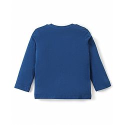 Babyhug Cotton Knit Full Sleeves Night Suits With Football & Dino Print Pack Of 2 - Green & Blue