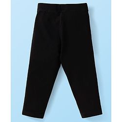 Babyhug Cotton Lycra Full Length Solid Colour Leggings Pack of 5 -  Red Pink & Black