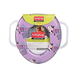 Babyhug Flower Print Baby Potty Seat with Handle -  Purple