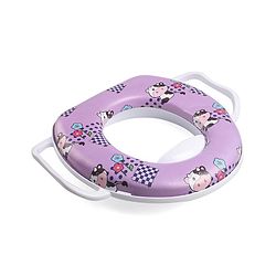 Babyhug Flower Print Baby Potty Seat with Handle -  Purple