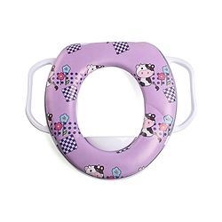 Babyhug Flower Print Baby Potty Seat with Handle -  Purple