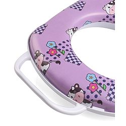 Babyhug Flower Print Baby Potty Seat with Handle -  Purple