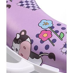 Babyhug Flower Print Baby Potty Seat with Handle -  Purple