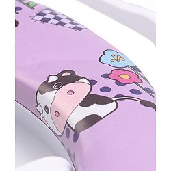 Babyhug Flower Print Baby Potty Seat with Handle -  Purple