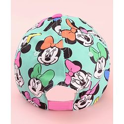 Babyhug Cotton Woven Cap With Minnie Mouse Graphics Pink - Circumference 60 cm
