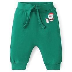 Babyhug Knit Full Length Santa Claus & Striped Diaper Pants Pack Of 3 - Multicolour