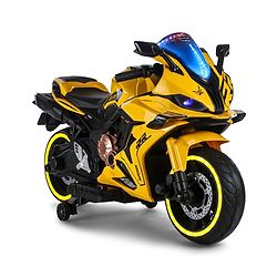 Babyhug CBR Rechargeable EV Battery Operated Ride On Bike with Music & LED Lights - Yellow