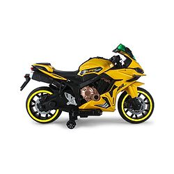 Babyhug CBR Rechargeable EV Battery Operated Ride On Bike with Music & LED Lights - Yellow