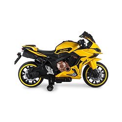 Babyhug CBR Rechargeable EV Battery Operated Ride On Bike with Music & LED Lights - Yellow