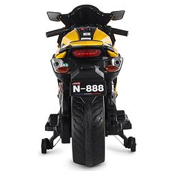 Babyhug CBR Rechargeable EV Battery Operated Ride On Bike with Music & LED Lights - Yellow