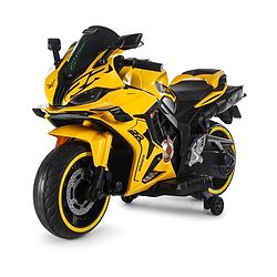 Babyhug CBR Rechargeable EV Battery Operated Ride On Bike with Music & LED Lights - Yellow