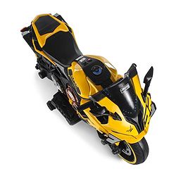 Babyhug CBR Rechargeable EV Battery Operated Ride On Bike with Music & LED Lights - Yellow