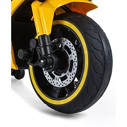 Babyhug CBR Rechargeable EV Battery Operated Ride On Bike with Music & LED Lights - Yellow